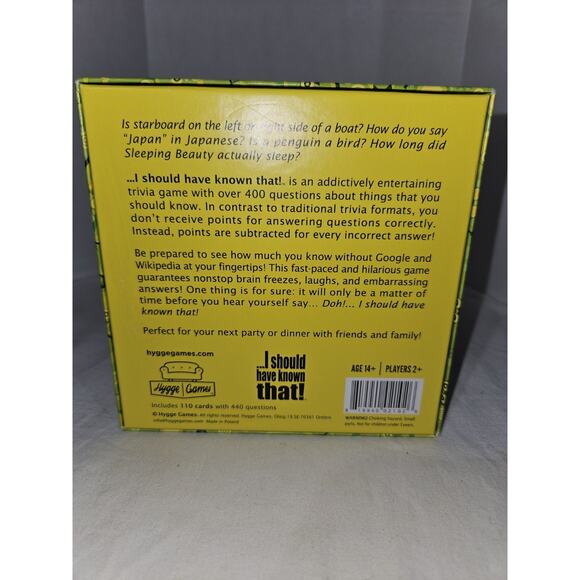 I Should Have Known That! Trivia Game About Things You Oughta Know 440 Questions - Picture 2 of 4